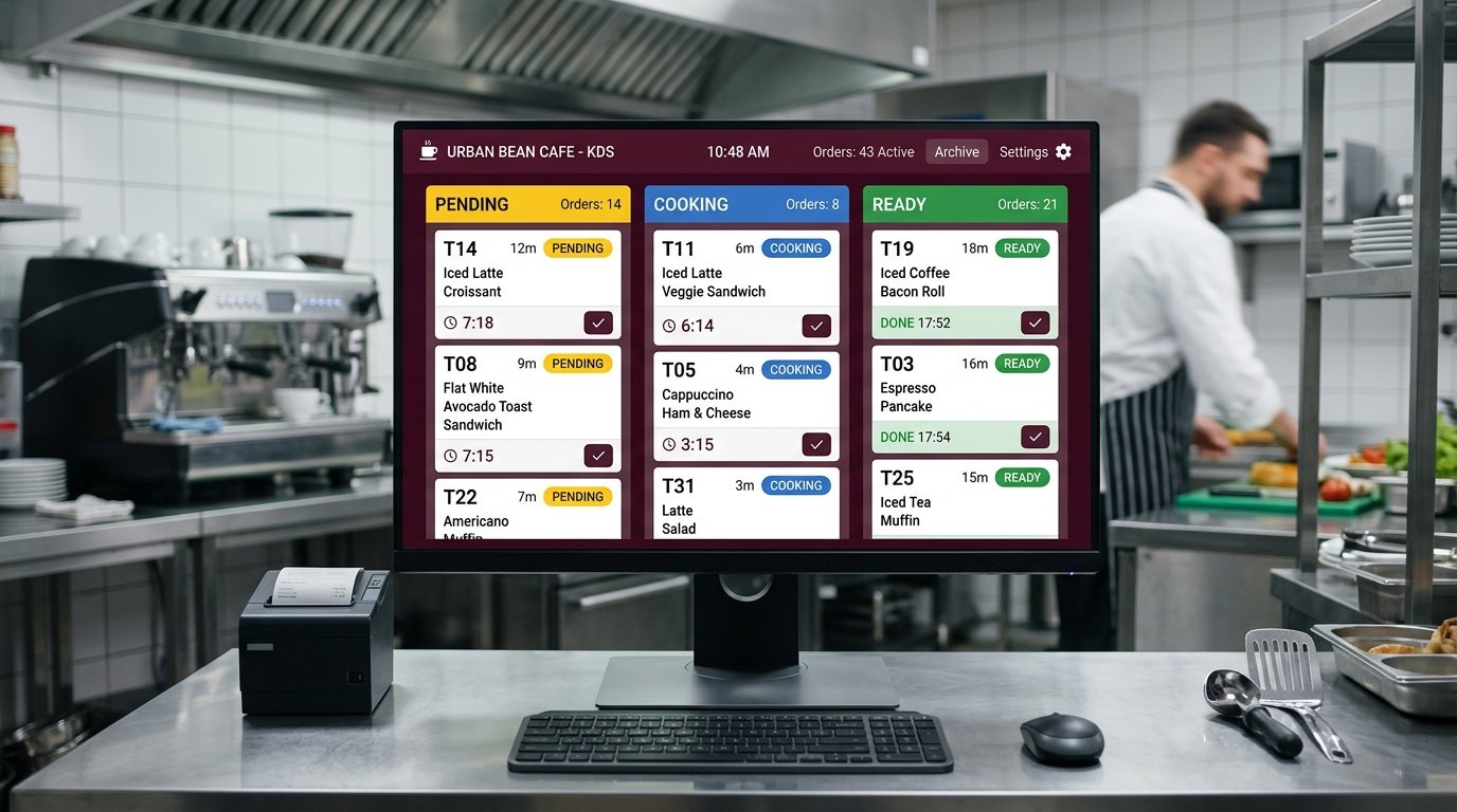 Kitchen Display System Screen